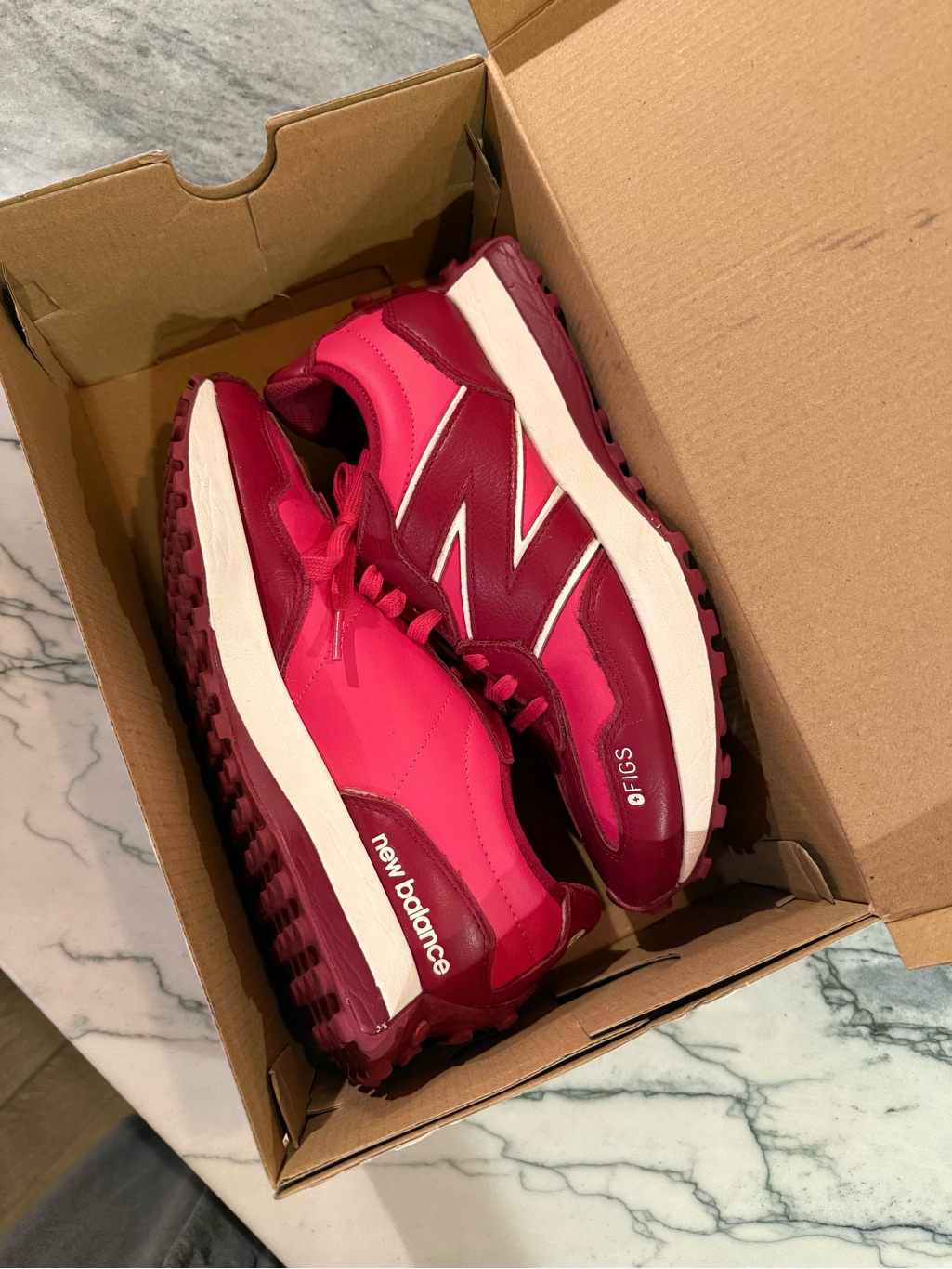 New Balance Women’s Bright Pink Two-Tone Retro Runner Sneakers